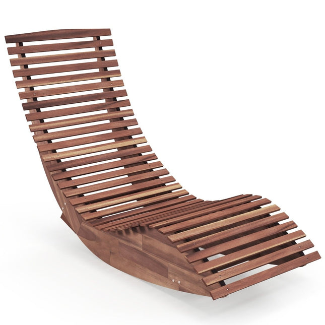 Balansoar de exterior din lemn de salcâm, ergonomic, 157 cm