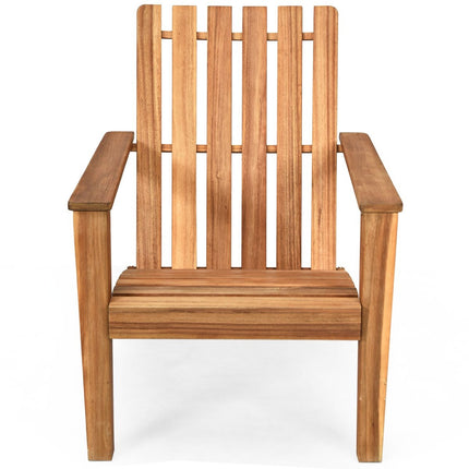 Outdoor Adirondack wooden chair Classic Adirondack chair with ergonomic design 69 x 73 x 85 cm Natural