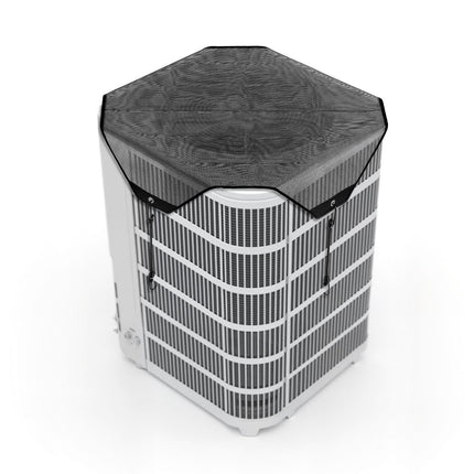 Outdoor Air Conditioner Cover, 32x32 in PVC Mesh, Black