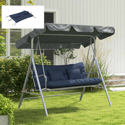 Set de perne pentru scaune de exterior, 150x50 cm, rezistente la apă, bleumarin