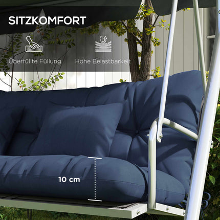 Set de perne pentru scaune de exterior, 150x50 cm, rezistente la apă, bleumarin
