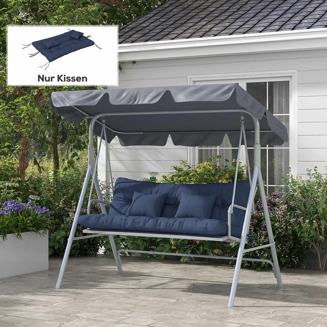 Set de perne pentru scaune de exterior, 150x50 cm, rezistente la apă, bleumarin