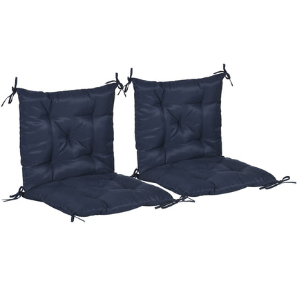 Set de perne pentru scaune de exterior, 98x50 cm, albastru închis, grosime 8 cm