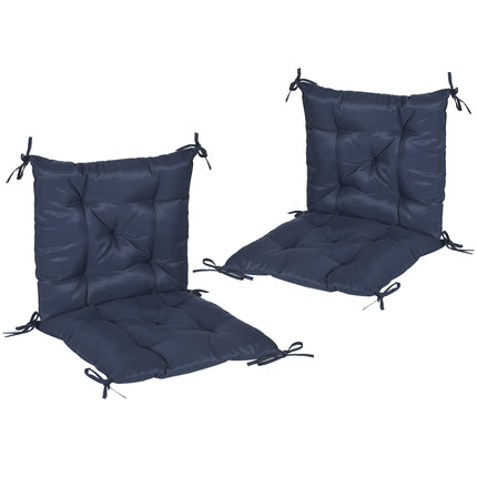 Set de perne pentru scaune de exterior, 98x50 cm, albastru închis, grosime 8 cm