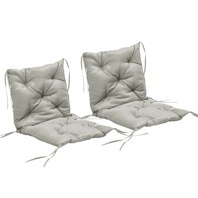 Set de perne pentru scaune de exterior, 98x50 cm, gri deschis, grosime 8 cm