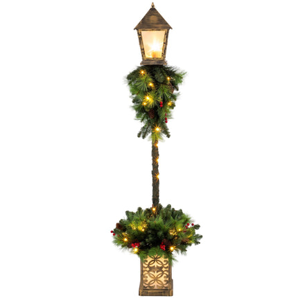 Felinar de Crăciun pentru exterior cu 50 LED-uri alb cald, 150 cm