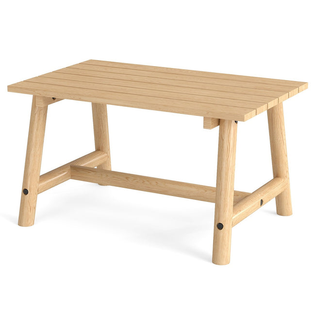 Masuta de cafea de exterior - lemn masiv, lamele, capacitate 125 kg
