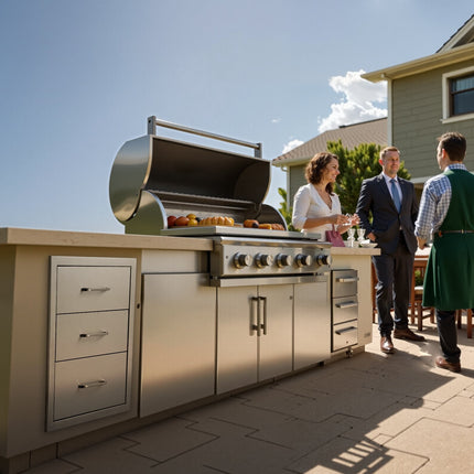 Outdoor Kitchen Drawers, Stainless Steel 18.11 x 23.23 in