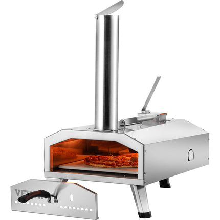 Outdoor Pizza Oven, 12-Inch, Tri-Fuel, Pizza Stone