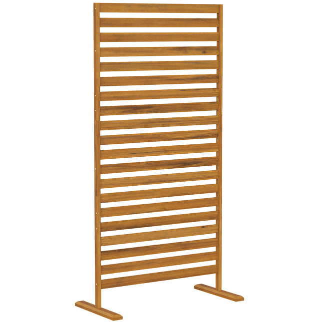 Paravan de intimitate pentru exterior, lemn natural, 80x170 cm