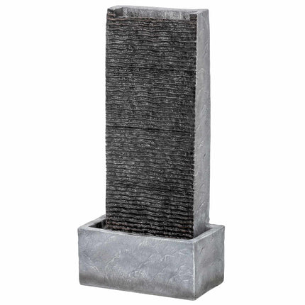 Fântână de exterior din rășină cu lumini LED, 80 cm