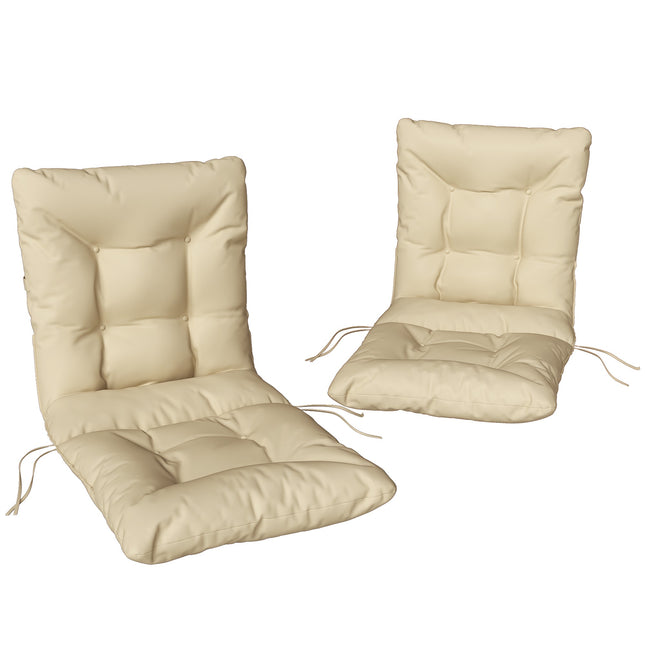 Set de perne de scaun pentru exterior, grosime 8 cm, bej, 120x50 cm