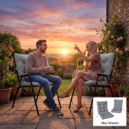 Set de perne de scaun pentru exterior, grosime 8 cm, rezistente la apă, pachet de 2