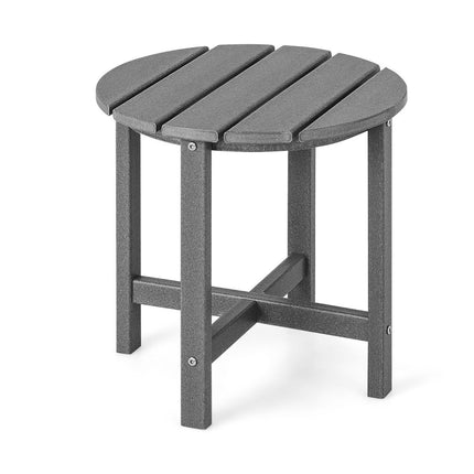 Masuta laterala de exterior, HDPE rezistent la intemperii, 46 cm, gri