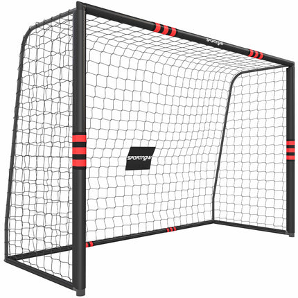 Poartă de fotbal pentru exterior 300x200 cm cu plasă și căptușeală din spumă