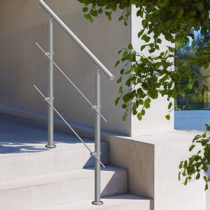 Outdoor Stair Handrail, Stainless Steel, 39.4 Inch