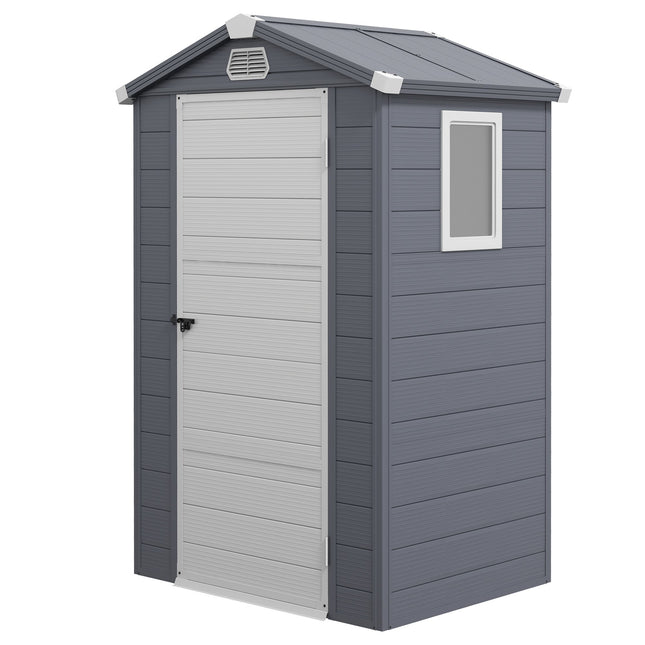 Șopron de exterior, 1,1 m², polipropilenă, ușă cu încuietoare