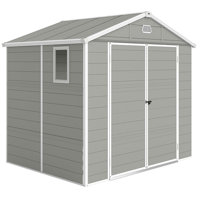 Șopron de depozitare pentru exterior, 4,1 m², polipropilenă, 240x190x228 cm