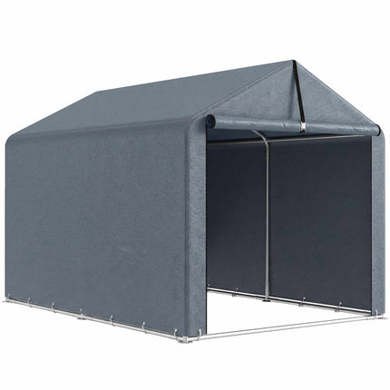 Cort de depozitare pentru exterior, material PE impermeabil, 162x221,5x163 cm