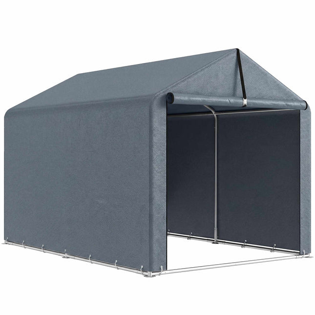 Outdoor Storage Tent, Waterproof PE Fabric, 162x221.5x163 cm