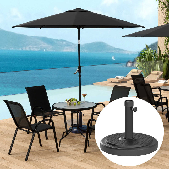 Bază pentru umbrelă de exterior, 22 kg, compatibilă cu umbrele de 2,8 m
