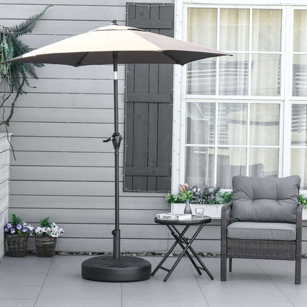 Bază pentru umbrelă de exterior, HDPE, compatibilă cu tije de 38/48 mm, neagră