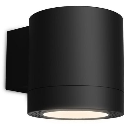 Aplica de exterior, neagră, IP44, soclu GU10