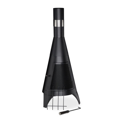 Soba de exterior neagra
