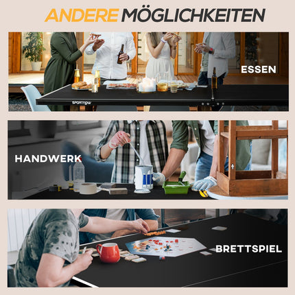 Folding outdoor table tennis table, wheels and net included