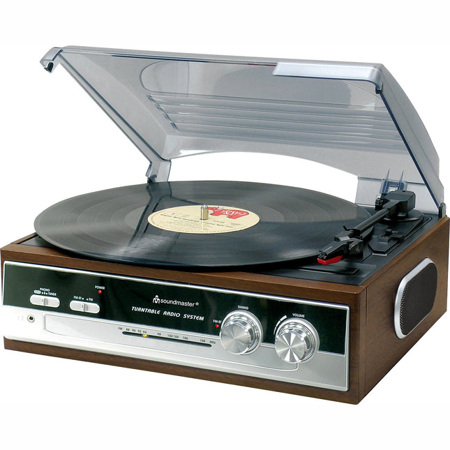 PL186H Turntable with radio and built-in speakers.