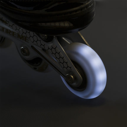 PU 64x24 82A LED White Skate Wheels (Set of 4)
