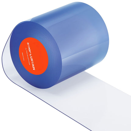 PVC Strip Curtain Roll, Clear 15 m x 20 cm, 2 mm