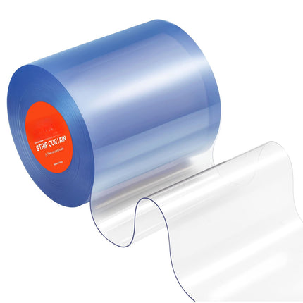 PVC Strip Curtain Roll, Clear 15 m x 20 cm, 2 mm