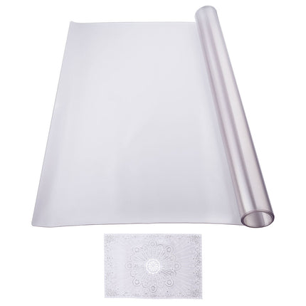 PVC Table Protector 24 x 48 Inch, 1.5 mm Frosted