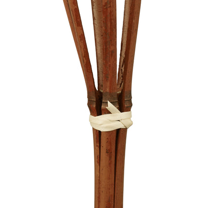 Pack of 10 brown bamboo garden torches