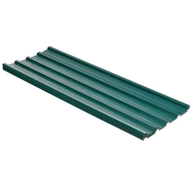 Pachet 12 tablă trapezoidală 129 x 45 cm 7 m² tablă de acoperiș galvanizată 0,25 mm tablă profil rezistentă la intemperii panouri de acoperiș din oțel galvanizat panouri de acoperiș tablă de oțel panouri din tablă ondulată pentru acoperiș