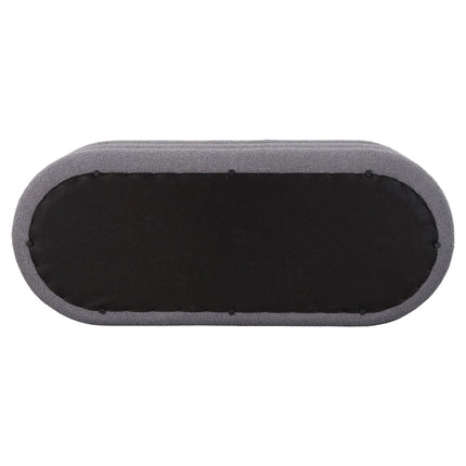 Padded Storage Bench with MDF Frame and Polyester Cover, Grey