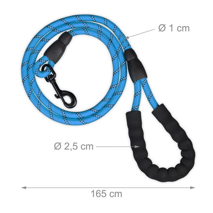 Lesa caine captusita albastra 150 cm