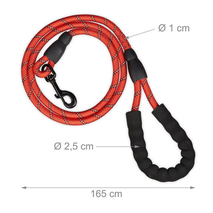 Lesa caine captusita rosie 150 cm