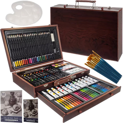Painting set in a suitcase - 130 pcs Maaleo 21644