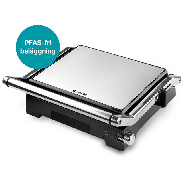 Panini Grill 2-in-1, Stainless Steel, 2000W, PFAS-Free