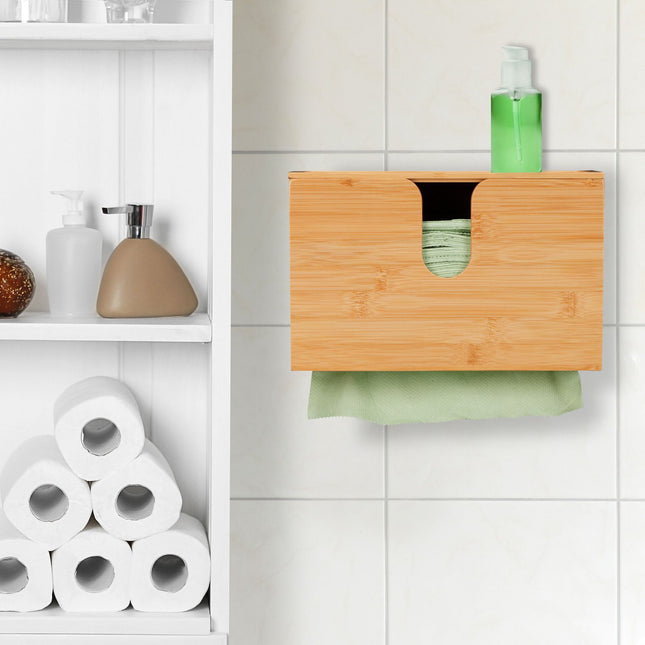Dozator de prosoape de hartie bambus cu capac