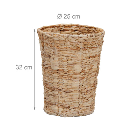 Paper basket in water hyacinth