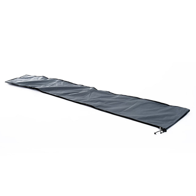 Husa de protectie pentru umbrela de soare Husa rezistenta la intemperii cu curele de fixare si fermoar, poliester Oxford, gri, 178X25/35Cm