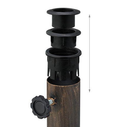 Bază pentru umbrelă cu 3 adaptoare pentru stabilitate