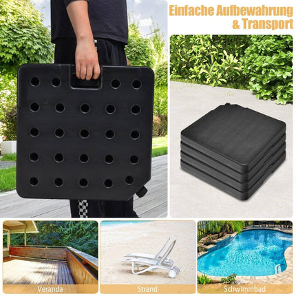 Baza de umbrelă 52 litri / 78 kg Umplebil cu apă sau nisip Baza de umbrelă
