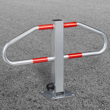 Parking boom with lock