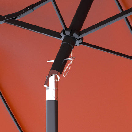 Umbrelă de terasă, reglabilă, roșie, 295 x 152 cm, poliester