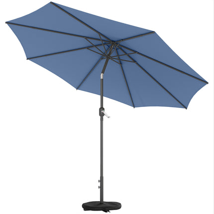 Umbrelă de terasă cu greutăți tip sac de nisip, înclinare dublă, protecție UV