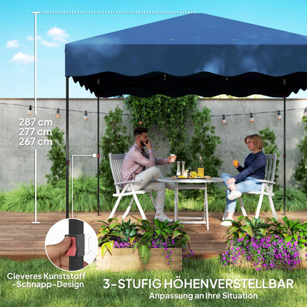 Pop-up garden pavilion, 3x3m, water-repellent, UV 50+